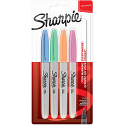 Sharpie 2065402 marqueur indélébile Fibre tip Bleu, Vert, Orange, Rose 4 pièce(s)