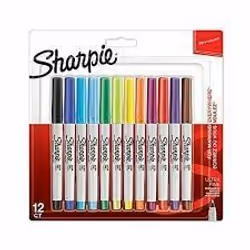 Sharpie 2065408, Multicolore, Ultra-fin, 0,5 mm, Carton, Vitrocéramique, Tissu, Feuille, Cuir, Métal, Papier, Plastique, pier ...