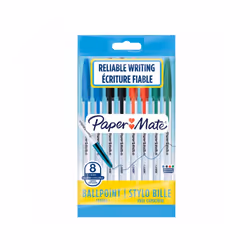 Papermate 2084416, Stylo à bille, Rechargeable, 8 pièce(s)