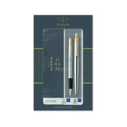 Parker 2093257 Ensemble de stylos Noir, Chrome, Or 2 pièce(s)