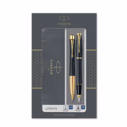 Parker 2093381, Noir, Or, 2 pièce(s), Stylo à bille + Stylo plume