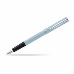 Waterman 2105222, Bleu, Système de remplissage cartouche, Bleu, Chrome, Plume arrondie, Ambidextre