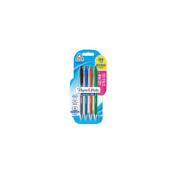 Papermate FlexGrip Gel Stylos rétractables à encre gel Moyen Noir, Bleu, Vert, Rouge 4 pièce(s)