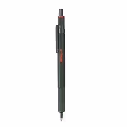 Rotring 600, Clip, Stylo à bille rétractable avec clip, Rechargeable, Noir, 1 pièce(s)