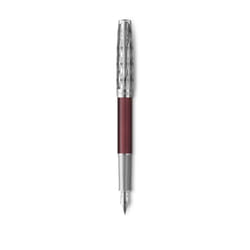 Parker Sonnet stylo-plume Métallique, Nickel, Rouge 1 pièce(s)