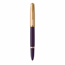 Parker 51, Noir, Or, Bleu, Or, Résine, Or, Emballage cadeau, 1 pièce(s)