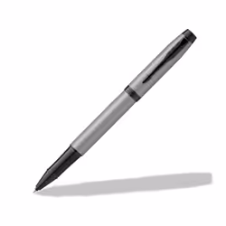 Parker IM Achromatic, Clip, Stylo à bille rétractable avec clip, Rechargeable, Bleu, 1 pièce(s)