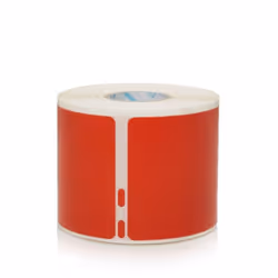 DYMO Etiquette d'expédition/badge nominatif de couleur LW ROUGE - 54x101 - 1 rouleau de 220 étiquettes - 2133399