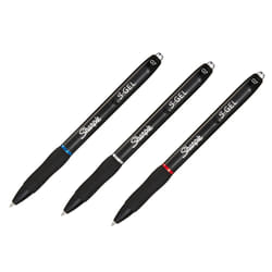 Sharpie S-Gel Stylos rétractables à encre gel Noir, Bleu, Rouge 3 pièce(s)