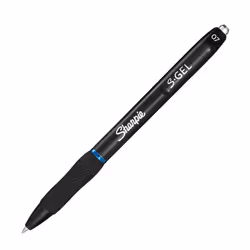 Sharpie S-Gel, Stylos rétractables à encre gel, Bleu, Noir, Moyen, 0,7 mm, Boîte