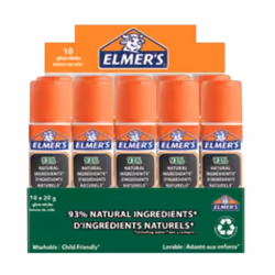 Elmer's PURE SCHOOL, Sec, Bâton de colle, 20 g, 10 pièce(s), Boîte