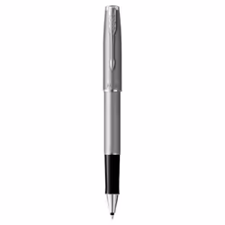 Parker 2146875, Stylo à bille, Noir, Acier inoxydable, Noir, Acier inoxydable, Chrome, Fin