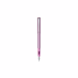 Parker Vector XL, Lilas, Système de remplissage cartouche, Bleu, Acier inoxydable, Fin, Ambidextre