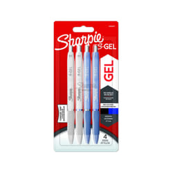 Sharpie 2162647 stylo à encre gel Stylos rétractables à encre gel Noir, Bleu, Cotton pearl 4 pièce(s)