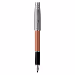 Parker Sonnet, Stylo à bille, Orange, Noir, Chrome, Palladium, Acier inoxydable, Fin