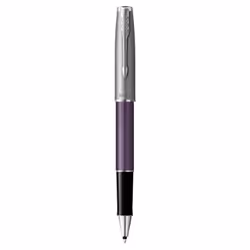 Parker Sonnet, Stylo à bille, Violet, Noir, Chrome, Palladium, Acier inoxydable, Fin