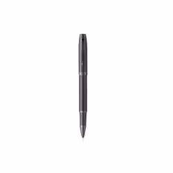 Parker IM Monochrome, Stylo à bille retractable par rotation, Acier inoxydable, Noir, Acier inoxydable, Vernis, Fin