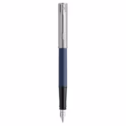 Waterman Allure Deluxe, Bleu, Bleu, Vernis, Plume italique, Fin, Emballage cadeau