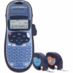 DYMO LetraTag LT-100H Plus étiqueteuse clavier ABC écran large 2 cassettes ruban 1 support mural