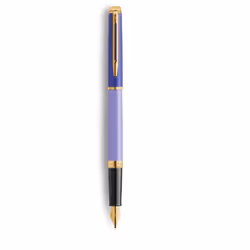Waterman Hémisphère, Violet, Bleu, Vernis, Acier inoxydable, Fin, Ambidextre