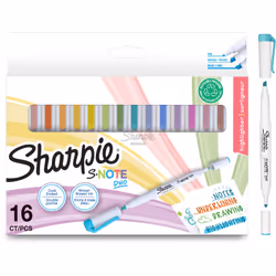 Sharpie 2182115, 16 pièce(s), Bleu, Marron, Vert, Orange, Rose, Violet, Jaune, Blanc, Rond