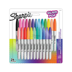 Sharpie 2198779 marqueur 24 pièce(s) Pointe fine Noir, Bleu, Vert, Orange, Rose, Rouge, Jaune