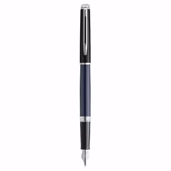 Waterman Hémisphère, Noir, Bleu, Bleu, Vernis, Acier inoxydable, Moyen, Ambidextre