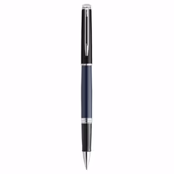 Waterman Hémisphère, Stylo à bille retractable avec clip, Noir, Bleu, Bleu, Vernis, Fin, Ambidextre