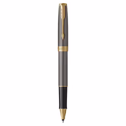 Parker 2213678, Stylo à bille retractable par rotation, Or, Gris, Argent, Or, Acier inoxydable, Fin, Ambidextre, Boîte