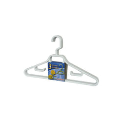 LAGUELLE - Cintres x3 adulte crochet tournant plastique 43cm bleu
