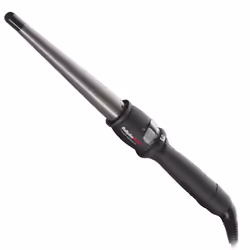 BaBylissPRO BAB2280TTE, Fer à friser, À chaleur, Boutons, Barre de défilement, En forme de cône, Tous types de cheveux, Cheve ...