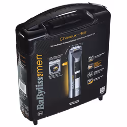 BaByliss E790E, Noir, Argent, Plastique, Titane, 0,5 mm, 3,6 cm, Batterie, 45 min