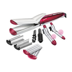 BaByliss MS21E brosse soufflante et fer à lisser Multistyler Rouge, Argent