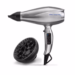 BaByliss Pro Digital, Secteur, 22000 tr/min, Gris, Argent, Orifice de suspension, 2,8 m, Italie