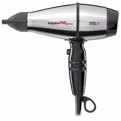 BaByliss Steelfx, 1400 Pascal, 93 m³/h, Noir, Argent, Acier inoxydable, 2000 W, 540 g