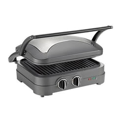 Cuisinart GR47E gaufrier et appareil à croque-monsieur 1600 W Gris, Acier inoxydable
