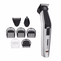 BaByliss 8-in-1 Titanium, Argent, Noir, Plastique, 1 mm, 7 mm, 3,4 cm, Titane