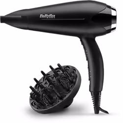 BaByliss Sèche-cheveux Turbo Shine 2200, Noir, Monochromatique, Orifice de suspension, 1,95 m, 2200 W, 1 pièce(s)