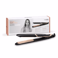 BaByliss Super Smooth 235 Titanium, Fer à lisser, À chaleur, 140 °C, 235 °C, 30 s, Noir, Or rose