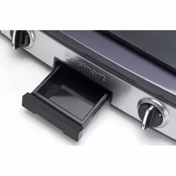 Cuisinart PL60BE gril éléctrique Pose libre 2200 W Noir, Argent, Acier inoxydable