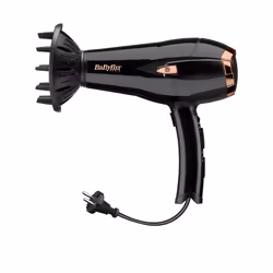 BaByliss Cordkeeper 2000 sèche-cheveux 2000 W Noir, Or rose