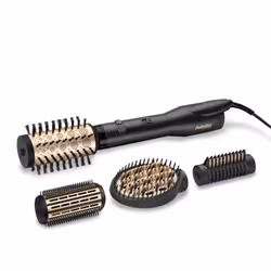 BaByliss AS970CHE, Brosse soufflante à air chaud, À chaleur, Boutons, Barre de défilement, Noir, Or, 2,5 m, 650 W
