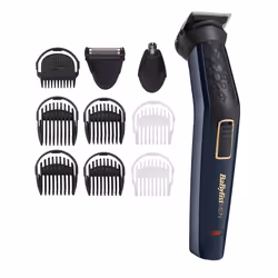 BaByliss MT728E, Noir, 1 mm, 8 mm, Barbe, Oreille, Nez, Acier au carbone, Batterie