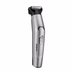 BaByliss Tondeuse sans fil multi-usage, 70 minutes, 100% étanche, Noir, Acier inoxydable, 1 mm, 1,4 cm, Barbe, Oreille, Sourc ...