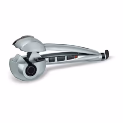 BaByliss C1800E, Fer à friser automatique, Vapeur, Boutons, 190 °C, 230 °C, Gris