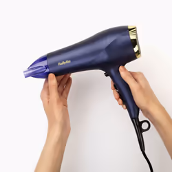 BaByliss Midnight Luxe 2300 sèche-cheveux 2300 W Bleu, Or