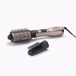 BaByliss AS90PE, Brosse soufflante à air chaud, À chaleur, Boutons, Noir, Rose doré, 2,2 m, Noir