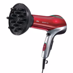 Braun HD770 sèche-cheveux 2200 W Rouge, Argent