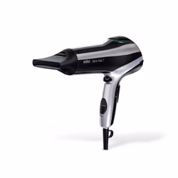 Braun HD710, 70 °C, Noir, Argent, Monochromatique, Orifice de suspension, Boutons, Glissière, 2200 W