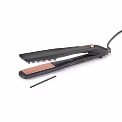 BaByliss ST596E brosse soufflante et fer à lisser Vapeur Beige, Noir 2,5 m